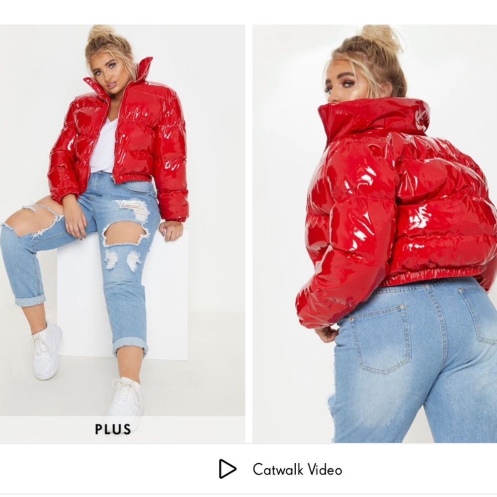 Prettylittlething cropped puffer